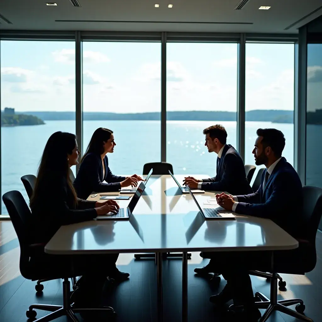 Modern office environment